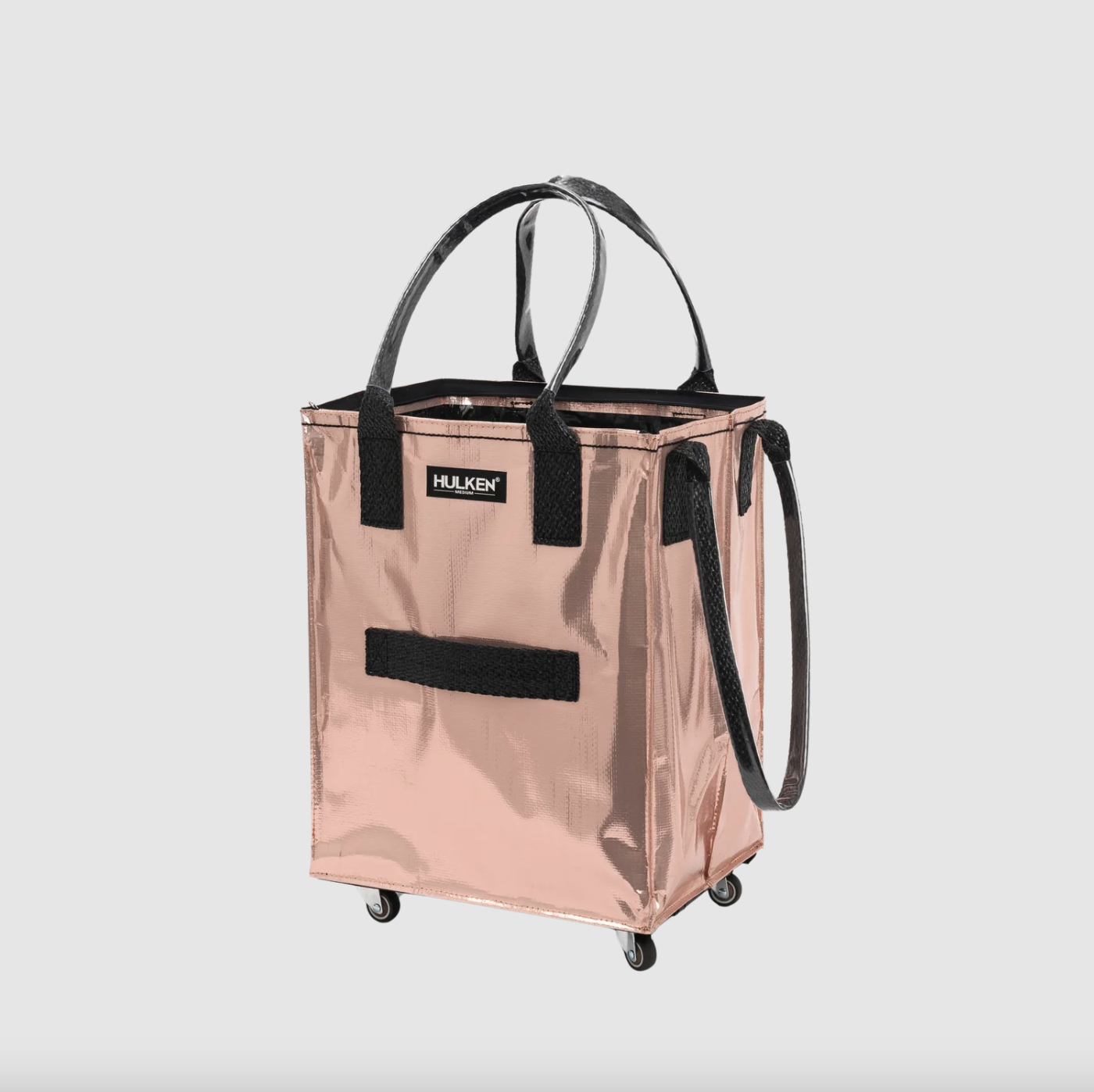 Rose Gold Tote Bag | Foldable Bag on Wheels | Hulken | Wish