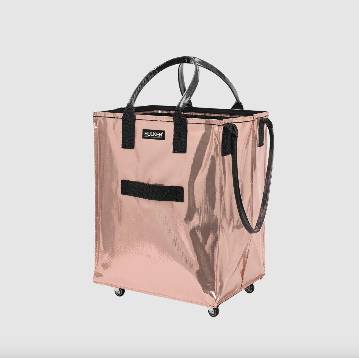 Rose Gold Tote Bag | Foldable Bag on Wheels | Hulken | Wish